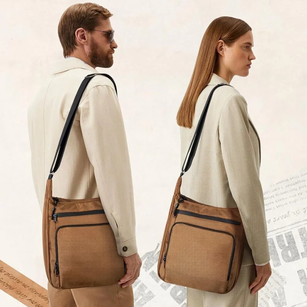 Anti Theft Crossbody Bag Waterproof RFID Lock for Travel and Work Women Men